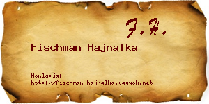Fischman Hajnalka névjegykártya